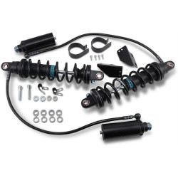 PartzBiz HD DS13101887 - Legend Suspension Revo-ARC 13" Remote Reservoir Heavy Shocks 14-20 Harley FLH/T | 1310-1887