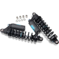 PartzBiz HD DS13101896 - Legend Suspension Revo-ARC 14" Piggyback Coil Shocks 04-20 Harley Sportster XL | 1310-1896