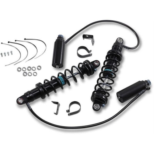 PartzBiz HD: 4410570-Legend Suspension Revo-ARC 14" Piggyback HD Adjustable Shocks 09-13 Harley FLH/T | 1310-1885