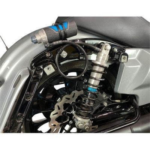 PartzBiz HD: 4410558-Legend Suspension 14" Gold Standard REVO ARC Remote Reservoir Shocks HD FL 99-08 1310-1928 13101928 electra road street glide king fat bob boy low softail slim deluxe heritage Harley Davidson FXR Disc Glide Low Rider Sport Grand touring Custom reserv