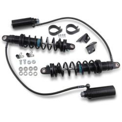 PartzBiz HD DS13101881 - Legend Suspension Revo-ARC 14" Piggyback HD Adjustable Shocks 99-08 Harley FLH/T | 1310-1881