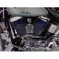 PartzBiz HD LEN-FL-17-CH - LeNale Engine Cooling Fan - Chrome - 17-22 Touring Harley Davidson - New Design!