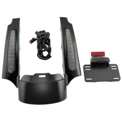 PartzBiz HD TRLE0064 - Letric Lighting Co Rear Fender Fascia Kit Turn Signals Smoke FLHX FLTR 09-13 2009-2013 Harley-Davidson Road Glide Electra Glide FLHX FLTR best for LE0064 LLC-RFF-01 PartzBiz HD TRLE0064 - Letric Lighting Co Rear Fender Fascia Kit Turn Signals Smoke FLHX FLTR 09-13 2009-2013 Harley-Davidson Road Glide Electra Glide FLHX FLTR best for LE0064 LLC-RFF-01