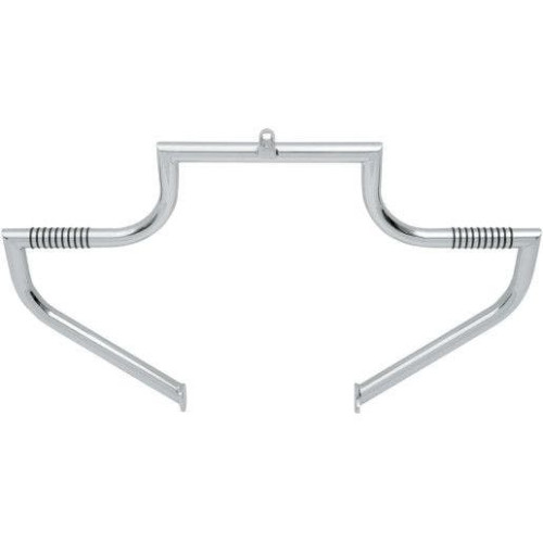 PartzBiz HD: 4410454-Lindby Front Chrome Linbar แถบป้องกันเครื่องยนต์ทางหลวง Harley FLH/R/T/X 97-18
