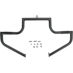 PartzBiz HD DS16240181 - Lindby Front Flat Black Linbar Highway Engine Guard Bar Harley FLH/R/T/X 97-18 FB102-1/09