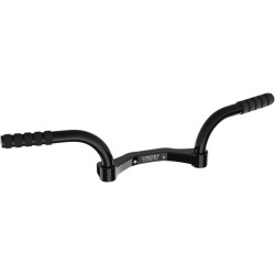 PartzBiz HD DS16240383 - Lindby Adjustable Footrest Mustache Bars Black 281000 Harley Touring FLH 94-Up