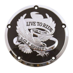 PartzBiz HD MU78163 - Live To Ride Eagle Primary Clutch Derby Cover 78163 Harley Twin Cam 99-15 PartzBiz HD MU78163 - Live To Ride Eagle Primary Clutch Derby Cover 78163 Harley Twin Cam 99-15