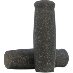 PartzBiz HD DS06301743 - Lowbrow Metalflake Black Classic 1 ” Krayton Rubber Grips Harley Metric & Custom | 4096
