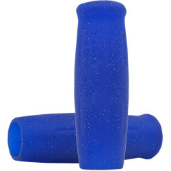 PartzBiz HD DS06301749 - Lowbrow Metalflake Blue Classic 1 ” Krayton Rubber Grips Harley Metric & Custom | 4102