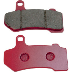 PartzBiz HD DS17200083 - ผ้าเบรกหน้าและหลัง Lyndall Racing Red Plus สำหรับ '08-Up Touring & V-Rod |