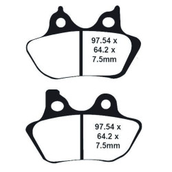 PartzBiz HD DS17200459 - ผ้าเบรคหน้าหลัง Lyndall Racing Xtreme Low Dust Series Harley Models 00-07 | 7195 เปลี่ยน OEM 44082-00 AC PartzBiz HD DS17200459 - ผ้าเบรคหน้าหลัง Lyndall Racing Xtreme Low Dust Series Harley Models 00-07 | 7195 เปลี่ยน OEM 44082-00 AC