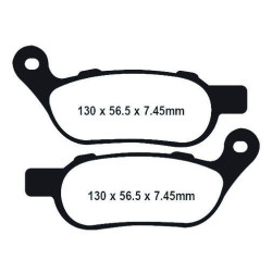 PartzBiz HD DS17200462 - ผ้าเบรคหน้า Lyndall Racing Xtreme Low Dust Series Harley Softail Dyna 08-17 | 7257X 42298-08 PartzBiz HD DS17200462 - ผ้าเบรคหน้า Lyndall Racing Xtreme Low Dust Series Harley Softail Dyna 08-17 | 7257X 42298-08