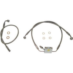 PartzBiz HD DS17415866 - Drag Black Vinyl Extended Length Front Brake Line Harley 14-15 W/ABS Plus 12 - 1741-4000 PartzBiz HD DS17415866 - Drag Black Vinyl Extended Length Front Brake Line Harley 14-15 W/ABS Plus 12 - 1741-4000