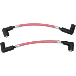 PartzBiz HD DS21040028 - Magnum 3030T Candy Apple Red Braided Spark Plug Wires Harley 82-94; 99-00 FXR PartzBiz HD DS21040028 - Magnum 3030T Candy Apple Red Braided Spark Plug Wires Harley 82-94; 99-00 FXR
