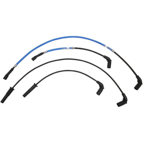 PartzBiz HD: 4410274-Magnum 3046B Metallic Blue Braided Spark Plug Ignition Wires H-D Touring 17-Up PartzBiz HD: 4410274-Magnum 3046B Metallic Blue Braided Spark Plug Ignition Wires H-D Touring 17-Up