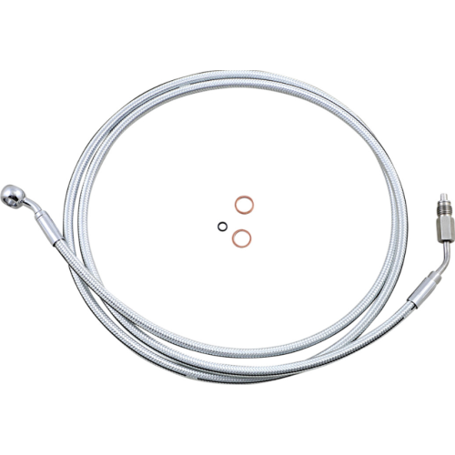 PartzBiz HD: 4410287-Magnum 70" Hydraulic Clutch Line 10 Mm 35° Banjo Sterling Chromite Harley ABS CVO 09-12 PartzBiz HD: 4410287-Magnum 70" Hydraulic Clutch Line 10 Mm 35° Banjo Sterling Chromite Harley ABS CVO 09-12