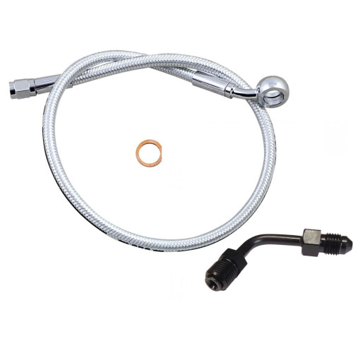 PartzBiz HD: 4410241-Magnum Alternate Length Upper Brake Line 35D 32" Chromite Harley Softail 18-Up PartzBiz HD: 4410241-Magnum Alternate Length Upper Brake Line 35D 32" Chromite Harley Softail 18-Up