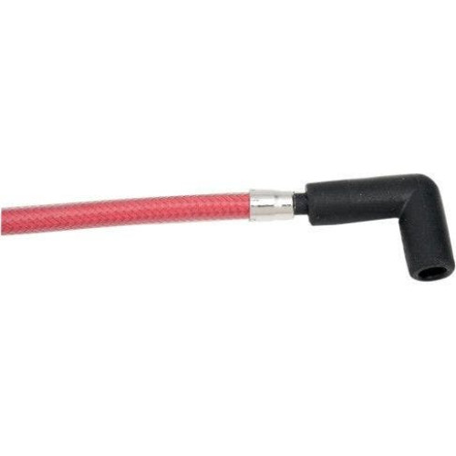 PartzBiz HD: 4410075-Magnum 3033T Candy Apple Red Braided Spark Plug สาย 99-08 Harley Touring FL 2104-0020 21040020