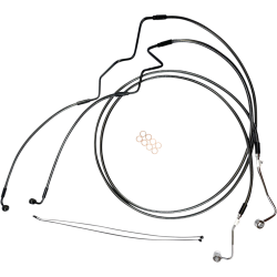 PartzBiz HD DS17416145 - MAgnum Designer DOT +2" Extended ABS Touring Front Lower Dual Disc Brake Line Kit Sterling Chromite Harley Touring 14-Up PartzBiz HD DS17416145 - MAgnum Designer DOT +2" Extended ABS Touring Front Lower Dual Disc Brake Line Kit Sterling Chromite Harley Touring 14-Up
