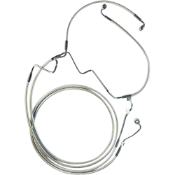 PartzBiz HD DS17416143 - MAgnum Designer DOT +2" Extended ABS Touring Front Lower Dual Disc Brake Line Kit Sterling Chromite Harley Touring 14-Up PartzBiz HD DS17416143 - MAgnum Designer DOT +2" Extended ABS Touring Front Lower Dual Disc Brake Line Kit Sterling Chromite Harley Touring 14-Up