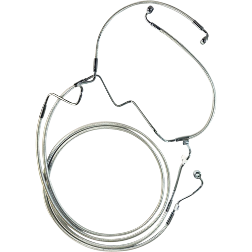 PartzBiz HD: 4410051-MAgnum Designer DOT +2" Extended ABS Touring Front Lower Dual Disc Brake Line Kit Sterling Chromite Harley Touring 14-Up PartzBiz HD: 4410051-MAgnum Designer DOT +2" Extended ABS Touring Front Lower Dual Disc Brake Line Kit Sterling Chromite Harley Touring 14-Up