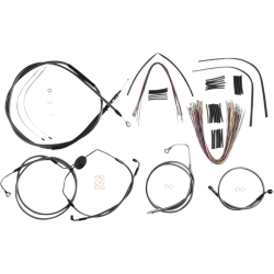 PartzBiz HD DS06620807 - Magnum KARBONFIBR 12-14 Bar Control Cable Install Kit ABS Harley Batwing 08-13 PartzBiz HD DS06620807 - Magnum KARBONFIBR 12-14 Bar Control Cable Install Kit ABS Harley Batwing 08-13
