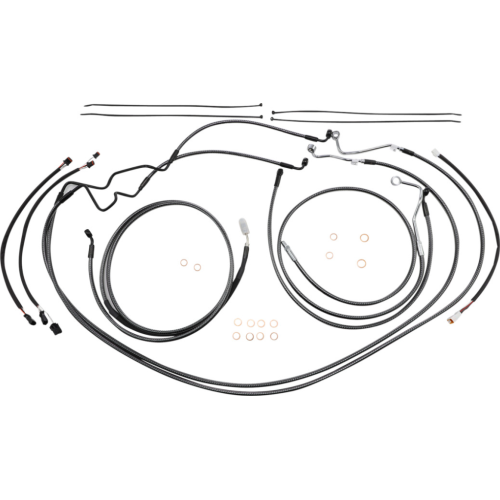 PartzBiz HD: 4410061-Magnum KARBONFIBR 12-14 Bar Control Cable Install Kit ABS Harley FLHRXS 17-Up PartzBiz HD: 4410061-Magnum KARBONFIBR 12-14 Bar Control Cable Install Kit ABS Harley FLHRXS 17-Up