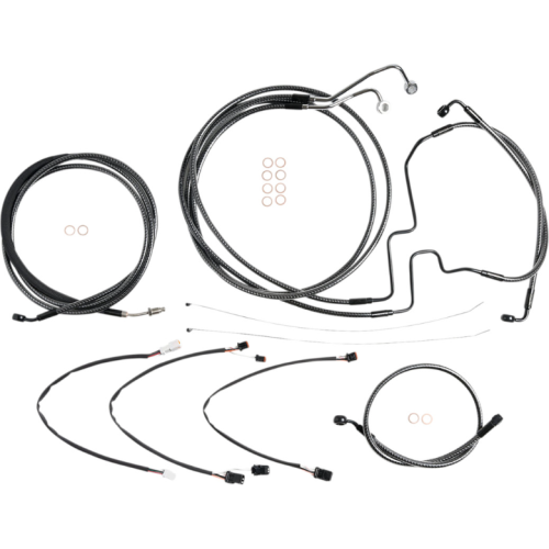 PartzBiz HD: 4410062-Magnum KARBONFIBR 12-14 Bar Control Cable Install Kit ABS Harley FLHRXS 17-Up PartzBiz HD: 4410062-Magnum KARBONFIBR 12-14 Bar Control Cable Install Kit ABS Harley FLHRXS 17-Up