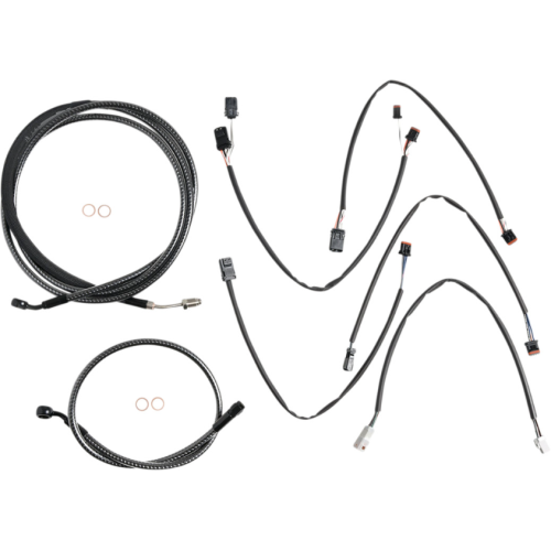 PartzBiz HD: 4410021-Magnum KARBONFIBR 12-14 Bar Control Cable Install Kit ABS Harley FLHRXS 17-Up PartzBiz HD: 4410021-Magnum KARBONFIBR 12-14 Bar Control Cable Install Kit ABS Harley FLHRXS 17-Up