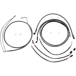 PartzBiz HD DS06620818 - Magnum KARBONFIBR 12-14 Handlebar Control Cable Install Kit Harley Sharknose 17-Up PartzBiz HD DS06620818 - Magnum KARBONFIBR 12-14 Handlebar Control Cable Install Kit Harley Sharknose 17-Up