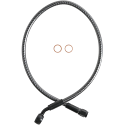 PartzBiz HD DS17416279 - Magnum KARBONFIBR 21" Upper Brake Line 35 Degree Harley Road Glide 08-13 PartzBiz HD DS17416279 - Magnum KARBONFIBR 21" Upper Brake Line 35 Degree Harley Road Glide 08-13