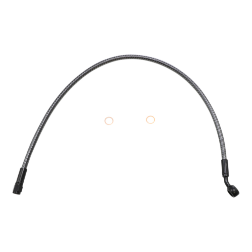 PartzBiz HD: 4410038-Magnum KARBONFIBR 23" Upper Brake Line 35 Degree Harley Road King 14-Up PartzBiz HD: 4410038-Magnum KARBONFIBR 23" Upper Brake Line 35 Degree Harley Road King 14-Up