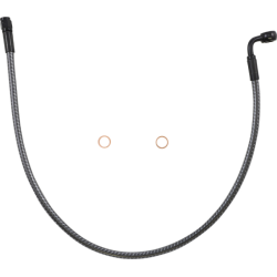 PartzBiz HD DS17416307 - Magnum KARBONFIBR 24" Front Upper Brake Line Kit 90 Deg ABS Harley & Custom PartzBiz HD DS17416307 - Magnum KARBONFIBR 24" Front Upper Brake Line Kit 90 Deg ABS Harley & Custom