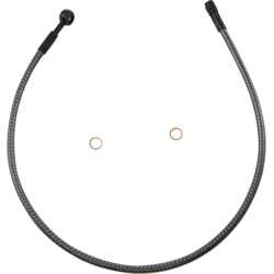 PartzBiz HD DS17416312 - Magnum KARBONFIBR 28" Front Upper Brake Line Kit 180 Deg ABS Harley & Custom PartzBiz HD DS17416312 - Magnum KARBONFIBR 28" Front Upper Brake Line Kit 180 Deg ABS Harley & Custom