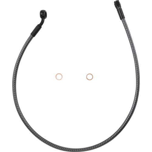 PartzBiz HD: 4410003-Magnum KARBONFIBR 26" Front Upper Brake Line Kit 35 Deg ABS Harley & Custom PartzBiz HD: 4410003-Magnum KARBONFIBR 26" Front Upper Brake Line Kit 35 Deg ABS Harley & Custom