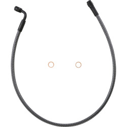 PartzBiz HD DS17416308 - Magnum KARBONFIBR 24" Front Upper Brake Line Kit 90 Deg ABS Harley & Custom PartzBiz HD DS17416308 - Magnum KARBONFIBR 24" Front Upper Brake Line Kit 90 Deg ABS Harley & Custom
