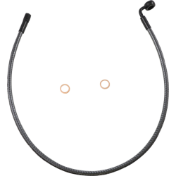 PartzBiz HD DS17416317 - Magnum KARBONFIBR 28" Front Upper Brake Line Kit 90 Deg ABS Harley & Custom PartzBiz HD DS17416317 - Magnum KARBONFIBR 28" Front Upper Brake Line Kit 90 Deg ABS Harley & Custom