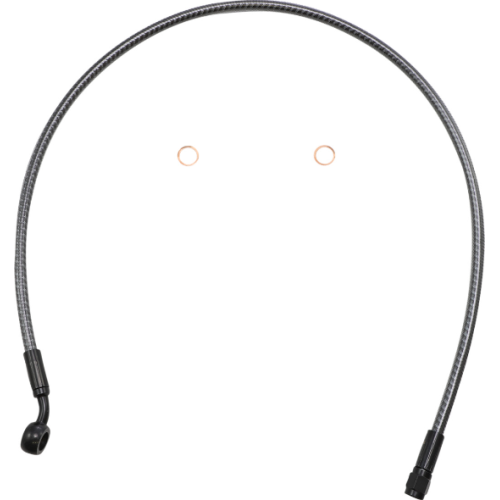 PartzBiz HD: 4410010-Magnum KARBONFIBR 29" Upper Brake Line 35 Degree Harley Trike 09-18 PartzBiz HD: 4410010-Magnum KARBONFIBR 29" Upper Brake Line 35 Degree Harley Trike 09-18