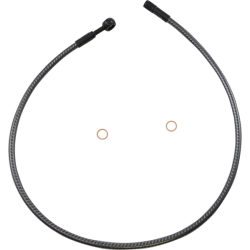 PartzBiz HD DS17416313 - Magnum KARBONFIBR 32" Front Upper Brake Line Kit 180 Deg ABS Harley & Custom PartzBiz HD DS17416313 - Magnum KARBONFIBR 32" Front Upper Brake Line Kit 180 Deg ABS Harley & Custom