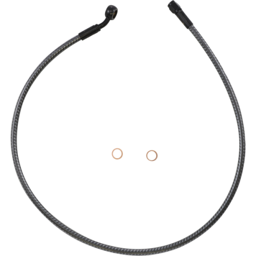 PartzBiz HD: 4409982-Magnum KARBONFIBR 32" Front Upper Brake Line Kit 35 Deg ABS Harley & Custom PartzBiz HD: 4409982-Magnum KARBONFIBR 32" Front Upper Brake Line Kit 35 Deg ABS Harley & Custom