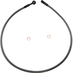 PartzBiz HD DS17416314 - Magnum KARBONFIBR 34" Front Upper Brake Line Kit 180 Deg ABS Harley & Custom PartzBiz HD DS17416314 - Magnum KARBONFIBR 34" Front Upper Brake Line Kit 180 Deg ABS Harley & Custom