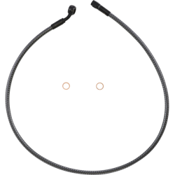 PartzBiz HD DS17416305 - Magnum KARBONFIBR 34" Front Upper Brake Line Kit 35 Deg ABS Harley & Custom PartzBiz HD DS17416305 - Magnum KARBONFIBR 34" Front Upper Brake Line Kit 35 Deg ABS Harley & Custom
