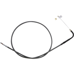 PartzBiz HD DS06510911 - Magnum KARBONFIBR 34 3/4" Idle Cable 90 Deg Smooth Harley Big Twin 84-17 PartzBiz HD DS06510911 - Magnum KARBONFIBR 34 3/4" Idle Cable 90 Deg Smooth Harley Big Twin 84-17