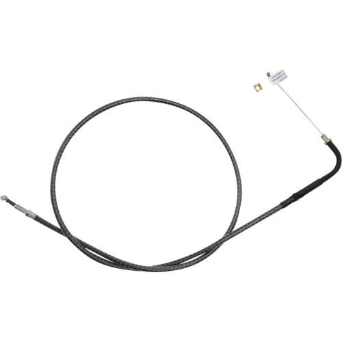 PartzBiz HD: 4409990-Magnum KARBONFIBR 34 3/4" Idle Cable 90 Deg Smooth Harley Big Twin 84-17 PartzBiz HD: 4409990-Magnum KARBONFIBR 34 3/4" Idle Cable 90 Deg Smooth Harley Big Twin 84-17