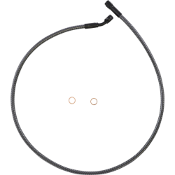 PartzBiz HD DS17416306 - Magnum KARBONFIBR 34" Front Upper Brake Line Kit 35 Deg ABS Harley & Custom PartzBiz HD DS17416306 - Magnum KARBONFIBR 34" Front Upper Brake Line Kit 35 Deg ABS Harley & Custom