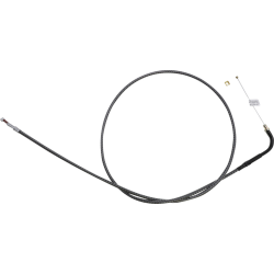 PartzBiz HD DS06510908 - Magnum KARBONFIBR 44 7/16"" Idle Cable 90 Deg Smooth Harley Big Twin 84-17