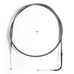 PartzBiz HD DS06501771 - Magnum KARBONFIBR 40 1/2" Throttle Cable Smooth 90 Degree Harley Big Twin 84-17