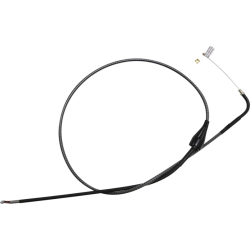 PartzBiz HD DS06510920 - Magnum KARBONFIBR 40 1/2" Idle Cable 90 Deg Smooth Harley Big Twin 84-17