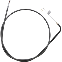 PartzBiz HD DS06510918 - Magnum KARBONFIBR 49 5/8" Idle Cable 90 Deg Smooth Harley Big Twin 84-17