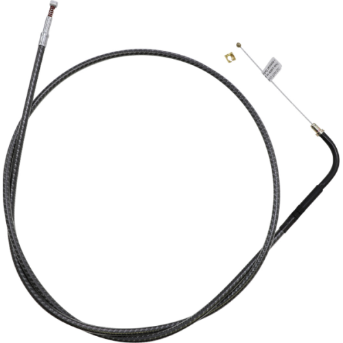 PartzBiz HD: 4409974-Magnum KARBONFIBR 49 5/8” สายเดินเบา 90 องศา Smooth Harley Big Twin 84-17